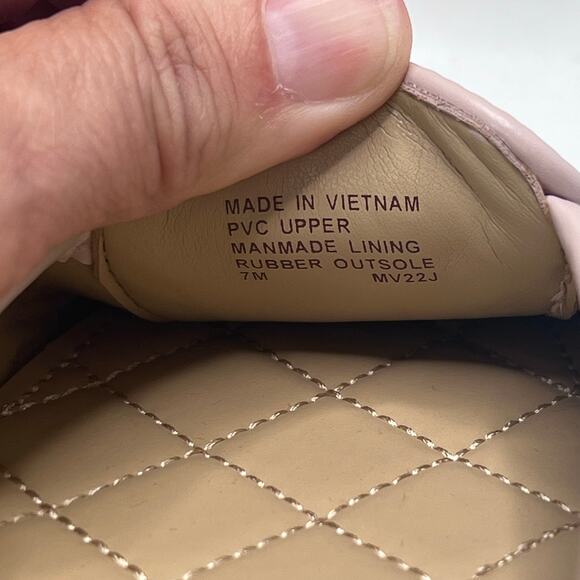 Michael Kors Lillie Moccasin Canvas Bar Flat Pink Women's 7 M NWOB - Picture 9 of 10